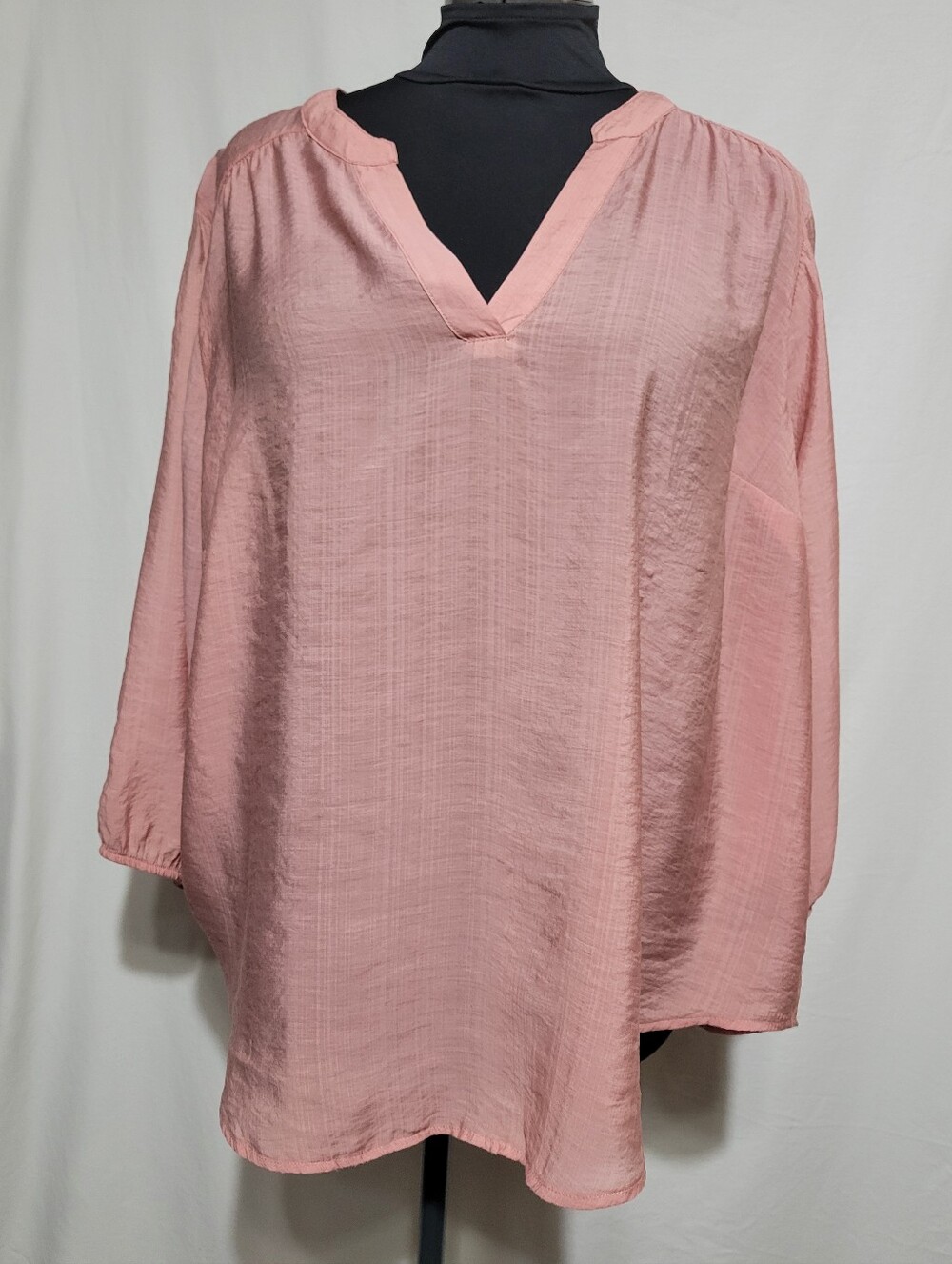 torrid Dusty Blush V-Neck Tunic Top Bussinesscasual